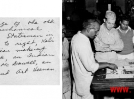 Making up a page for the old Roundup in the mechanical department of The Statesman in new Delhi. In the CBI during WWII. 