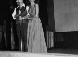 Pat O'Brien And Jinx Falkenberg, at Bengal Air Depot, during WWII.