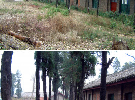 Remains of the American Camp Schiel rest camp, to the east of Kunming at the north end of Yangzonghai (阳宗海) lake, in 2007. 