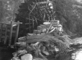 A water-powered grist mill in Zhijiang, China, during WWII, November 10th, 1945.