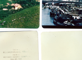 Images in China from late 1946: Countryside and buildings in Shanghai.