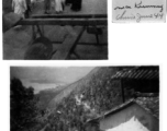 Rural road scene and temple near Kunming, China, June 1944.