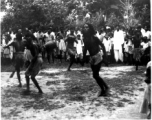 Religiously devoted men in India take part in self-flagellation and self-mutilation as a public performance of devotion to their gods. During WWII.