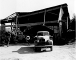 A building for repairing aircraft in China during WWII.