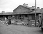 "The Mustang Corral" club at the American air base at Luliang in WWII in Yunnan province, China.