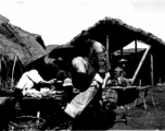 Outdoor restaurant stands in Yunnan, during WWII.