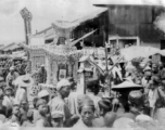 A funeral parade in a small town in China during WWII.