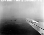 10CU 5M20 1 2ND T.C. AIR SUPPLY SEC.  C-47 transport planes in flight in the  CBI during WWII.