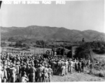 10CU 5G7 18 BURMA ROAD (RES). A speech with Chinese and Americans on the Burma Road.