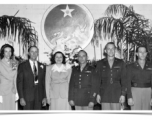 A "Flying Tigers" Reunion: Chaplain Mengel is pictured second from the right in this postwar reunion photo.