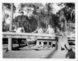 Operations of a lumber mill of the 797th Engineer Forestry Company in Burma.  During WWII.