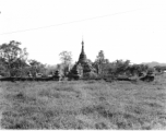Buddhist temple in Burma.  During WWII.