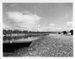 797th Engineer Forestry Company in Burma: Metal bridge over a river on the Burma Road.  During WWII.