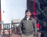 An American officer poses in China (probably Kunming), during WWII.