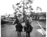 GIs on horse ride during R&R at Darjeeling, India. 2005th Ordnance Maintenance Company, 28th Air Depot Group, in India during WWII.