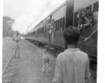 Railroad in India as seen by men of the 2005th Ordnance Maintenance Company during WWII.
