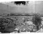 View over center market area at Darjeeling, India, during WWII.