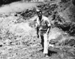 M/Sgt. Hagerty at Luliang Air Base, Yunnan, China, during 1945.  From the collection of David Axelrod.