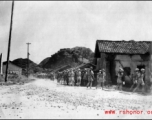 Chinese troops marching near Liuzhou in 1945.