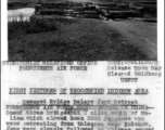 One of three bridges out 2 miles south of Sulien (probably Silian 思练镇 today) which slowed down 2000 Japanese who were retreated from this area near Liuchow. Japanese were closely followed by Chinese ground followed by Chinese ground forces who were supported in the air by the Fourteenth Air Force.