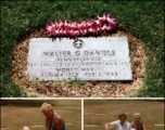 Remembering at the marker for Walter G. Daniels in Honolulu, Hawaii, Plot C, Grave 140.