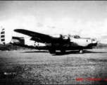 A B-24 Liberator bomber in the CBI.