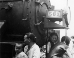 Chinese civilian evacuation in Guangxi province, China, during WWII, during the summer or fall of 1944 as the Japanese swept through as part of the large Ichigo push.