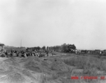 Chinese civilian evacuation in Guangxi province, China, during WWII, during the summer or fall of 1944 as the Japanese swept through as part of the large Ichigo push.