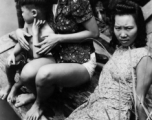 Local people swimming in Liuzhou city, Guangxi province, China, during WWII.