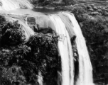 The dramatic Huangguoshu Falls, in Guizhou province, near Anshun city, during WWII. 