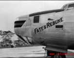 A B-24 (or C-87) named 'Fate's Rebuke' in the CBI.  From the collection of David Firman, 61st Air Service Group.