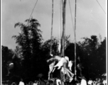 Religiously devoted men in India take part in self-flagellation and self-mutilation as a public performance of devotion to their gods. During WWII.