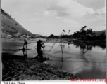 Fishermen in Dali Lake, Yunnan, during WWII.