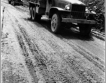 American trucks on the Burma Road or Ledo Road during WWII.