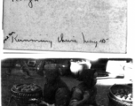 Rural life near kunming, 1945--pumping water and selling oranges.