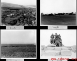 Tripoli and Cairo, Egypt, during WWII, with B-24 on a runway.