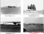 Tripoli and Cairo, Egypt, during WWII, with C-54 on a runway, and hangers in distance.