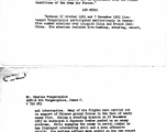 A letter to the family of Lt. James C. Vurgaropulos, who died during a mission in 1944 in China, regarding his awards and commendations.