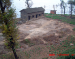 Remains of the old tennis courts at the American Camp Schiel rest camp, to the east of Kunming at the north end of Yangzonghai (阳宗海) lake, in 2007.