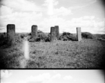 Local gravestones in Yunnan, China, during WWII.