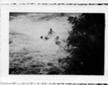 A dam and and falls about 8 miles southeast of the Luliang air base area in Yunnan province, China, where the GIs went to swim and relax. During WWII.