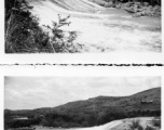 A dam and and falls about 8 miles southeast of the Luliang air base area in Yunnan province, China, where the GIs went to swim and relax. During WWII.