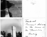 Monuments On Purple Mountain Park, China, late 1945.